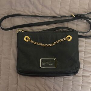 Marc By Marc Jacobs Black Crossbody Bag with Gold Chain